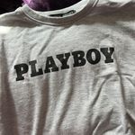 Missguided Playboy Cropped Sweatshirt Photo 0
