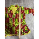Shenbolen Top Womens Size XS Maxi Flared Long Shirt African Print D Photo 4