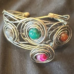 Beautiful silver cuff bracelet.​​​ Photo 0
