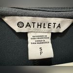 Athleta  Seasoft Rib Tee Dress Athleisure Casual Lounge Pockets Size Small blue Photo 6