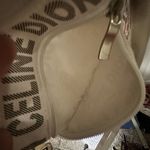 Celine Dion white gold logo writing shoulder bag book bag les vegas vip merch Photo 5