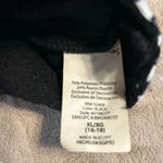 Avia  Cropped Crewneck Sweatshirt Size XL 16-18 Black White Stripes Athleisure Photo 4