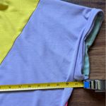 BiBi Women’s Oversized Color Block Rolled Short Sleeve T Shirt Size Medium NWT Pink Photo 5