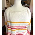 Talbots  Stripe Sweater Womens Size XL Beach‎ Coastal Boatneck Long Sleeves Photo 1
