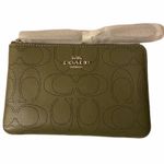 Coach NWT Corner Zip Wristlet In Signature Leather Photo 1