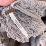 Free People gray textured open back bodycon midi dress sz s Photo 6