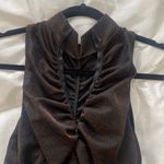 Boohoo  Black Glitter Midi Dress Photo 4