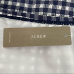 J.Crew Gingham High Waisted Bikini Bottoms Navy Blue White Size 3X Photo 4