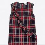 J.Crew  Ruffle Front Plaid Sleeveless Blouse – Tartan Holiday Classic Size 6 Photo 2