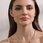 Double D Gold Chain Necklace Waterproof Photo 1