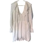 Top Shop White Cotton Dress Size 12 Photo 6