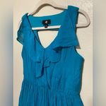 Iz Byer  Teal Sleeveless Ruffle Front Mini Dress | Summer Casual | Size Large Photo 1