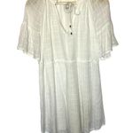 Gentle Fawn  Mavis Anthropologie White Boho Tie Flowy Mini Dress Small Photo 1