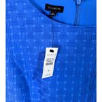 Talbots Cobalt Blue Basketweave Jacquard Sheath Dress Size 16 NWT Photo 5