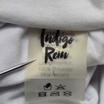 Indigo Rein  Pink Stripe Ruffle Padded Swim Bra Beach Bralette Bikini Top L Large Photo 3