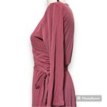 Pinkblush  size large womens wrap dress knee length long sleeve stretchy material Photo 1