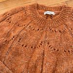 Roller Rabbit NWOT Roberta  Velma alpaca wool orange rust SPECK sweater eyelet Photo 3