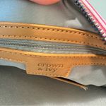 Crown & Ivy NWOT  a pink Faux Leather Elephant Print Zippered Pouch Photo 3