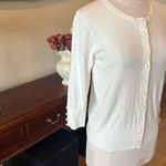 Philosophy Off White Ivory Sweater Button Down Cardigan New Photo 2