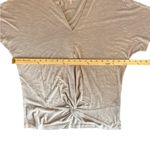 Juicy Couture Y2K Tan Dolman Sleeve Blouse with Twist Front Photo 2