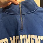 Free People Movement NWT 
For The Win Logo Half Zip Top - Athlete Blue Combo Photo 10