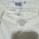 Paige Verdugo Jeans Size 27 Ultra Skinny Metallic Gold Dip Dye Cream denim Photo 3