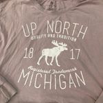 Graphic Long Sleeve Crop Top Pink Size M Photo 1