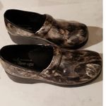 Skechers Womens Tone Ups Leather Clogs US Size 10 Gold Marble Photo 0