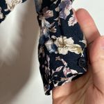 Urban Outfitters Kimchi Blue black floral print cropped long sleeve top size XS Photo 32