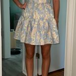 ASOS Luxe Jacquard Corseted Tiered Skater Mini Dress Photo 4