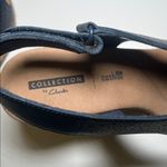 Clarks  Lafley Rosen Wedge Sandals in Navy  Leather Slingback Sandals Size 8.5 Photo 5