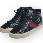 Vintage Havana 𖠌 Snake Eye High Top Sneakers 𖠌 Faux Black Patent 𖠌 Size 6.5M Photo 7