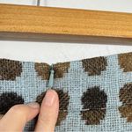 Boden Blue Brown Polka Dot Wool Mini Skirt Women’s 8 Preppy School Girl Pencil Photo 5