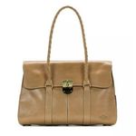 Patricia Nash NWOT Gorgeous Vienna Satchel Italian Leather Hand Bag Biscuit Photo 0