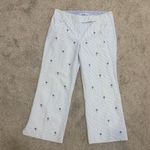 Tommy Hilfiger  10 embroidered palm striped crop pant P 3112 Photo 7