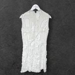 H&M White &  Cream Sleeveless Minimalist Dress Chic Unique NWT Size 10  Studio Photo 7