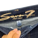 Seven7  high rise vintage straight dark wash non ripped jeans size 12 #740 Photo 3