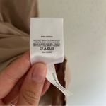 EXPRESS Tan Nude Mini Dress Shoulder Pads Comfy Casual Summer Formal XL Neutral Photo 2