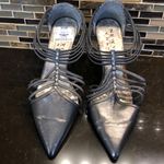 New York Transit  pewter silver bling strappy heel‎ Photo 1