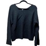 Madewell Black Square-Neck Pullover Sweater Style J9951 Alpaca Wool Blend Sz S Photo 1