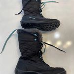 Columbia  Waterproof Snow Boots Minx Size 5 Black + Blue Photo 5