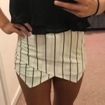 B&W Stripped Skort White Photo 0