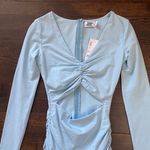 Tiger Mist Sian Baby Blue Long Sleeve Minidress Photo 1