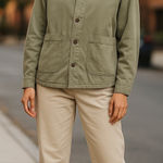 ZARA Green Women’s 100% Cotton Long Sleeves Jean Denim Jacket Medium Casual Photo 0