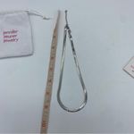 Jennifer Zeuner  Allie Necklace silver herringbone neutral minimalist everyday Photo 4
