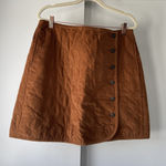 Madewell NWT Corduroy Quilted Mini Skirt Photo 0