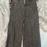 cheetah print jeans Gray Size XXS Photo 0
