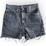 Urban Outfitters BDG Black Cut Off High Waisted Mom Jean Shorts 26 Photo 0