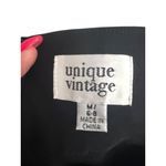 Unique Vintage  Black Peplum Skinny Pants Size Medium 6/8 Photo 6