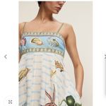 NWOT Alemais Blue and Cream Shell Print Dress Size 6 Photo 11